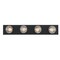 Westinghouse Fixture Wall 100W 4-Light Bath Bar, Matte Black No Shade 6117600 - alternate 1